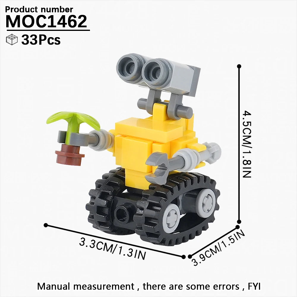 Creative Robot MOC Set Model Building Blocks Cartoon Brickheadz Fairy Tale Cute Toys For Boy Adult Birthday Educational DIY Gift Good Vibrations