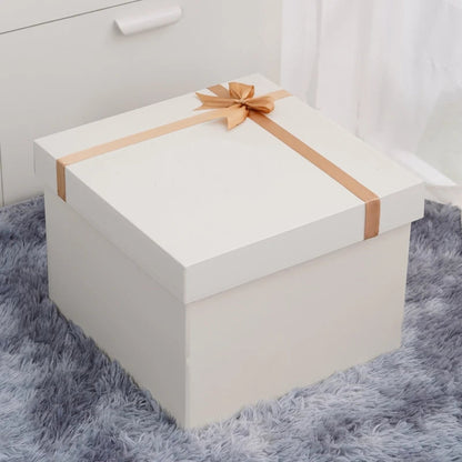 White Surprise Birthday Gift Box Extra Large Ceremony Feeling Girlfriend Present Box Special Large Size Wedding Celebration S... Good Vibrations