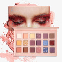 28 Colors Eyeshadow Palette High Gloss Cement Grey Rose Brown Color Tone Matte Glitter Daily Makeup Dry Rose Eyeshadow For Music Good Vibrations