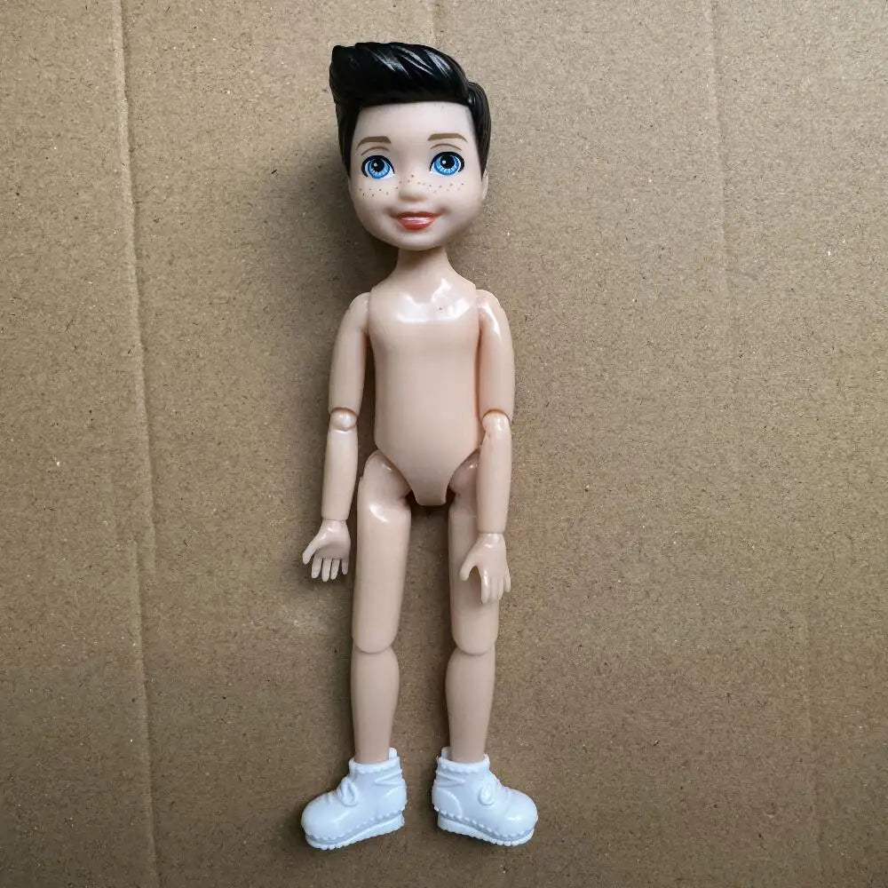 14cm Little Kelly Joints Movable 5-inch Boys Girls Dark Ordinary Skin Naked Body Reborn Bjd 1/12 Toys White Blonde Black Hair Good Vibrations