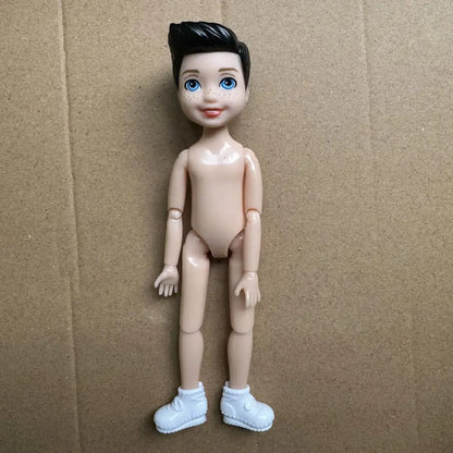 14cm Little Kelly Joints Movable 5-inch Boys Girls Dark Ordinary Skin Naked Body Reborn Bjd 1/12 Toys White Blonde Black Hair Good Vibrations