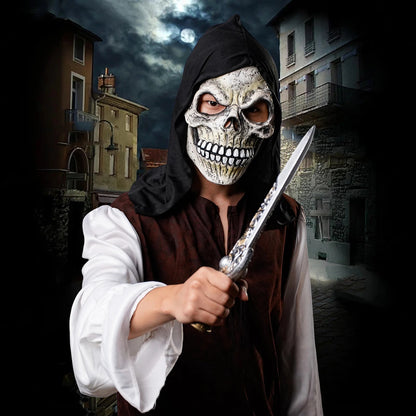 Halloween Cosplay Mask Latex Hood Skull Mask Dance Party Costume Accessories Props Good Vibrations