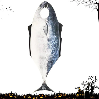 Fish Costume Cosplay Fish Costume Funny Halloween Suit Woman Man Jumpsuit Carnival Disguise Wearing Show Party Good Vibrations