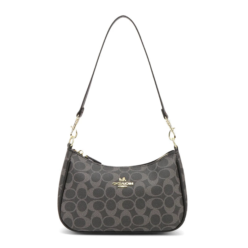 Popular Classic Elegant Leather Shoulder Bag For Ladies - Women's Designer Handbag Crossbody Bag Good Vibrations