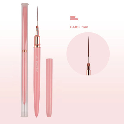 Nail art pen professional nail polish fine line pen with cover metal nail brush DIY painting hook pen pull line nail art tools Good Vibrations