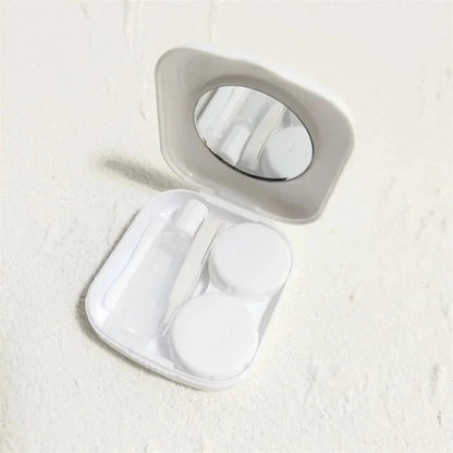 8 Colors Mini Pocket Contact Lens Case  Women Girl Make Up Beauty Pupils Storage Contacts Lense Holder Box Container Mirrors Kit Good Vibrations