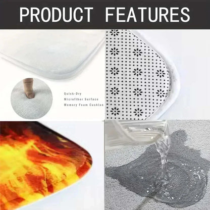 Christmas Theme Floor Mat Various Styles Glittering Trees Snowy Scenes and Festive Ornaments NonSlip Door Mat Rugs for Home Decor Good Vibrations