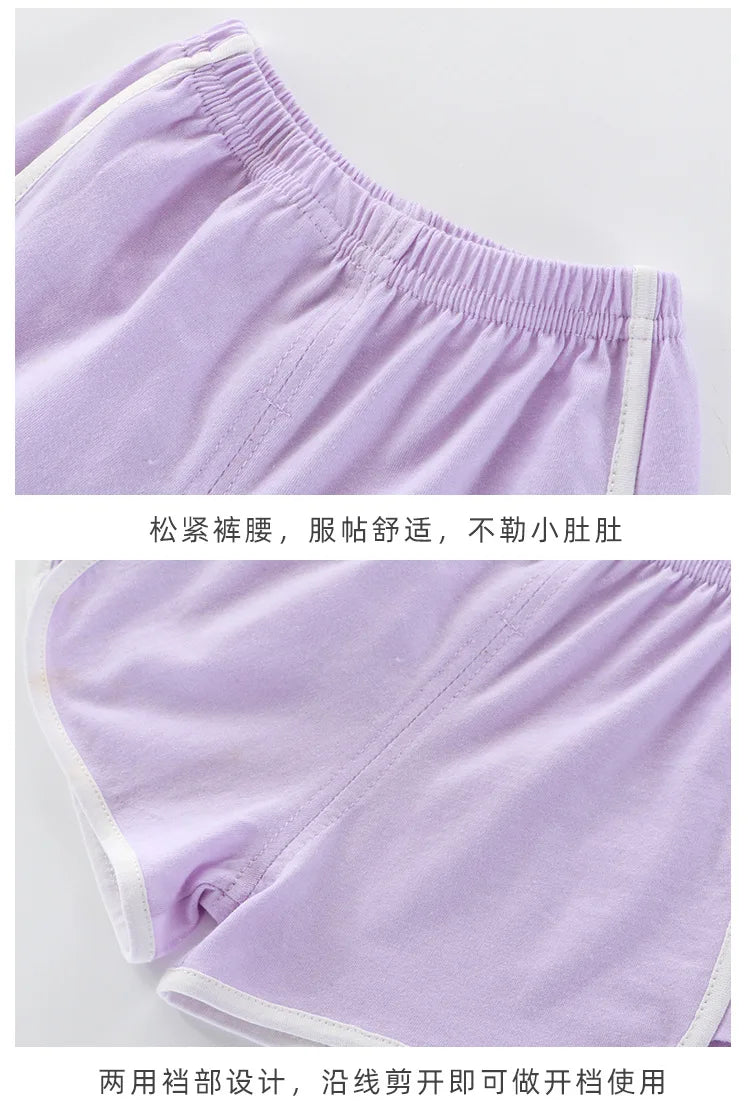 Summer toddler kids girls' clothes baby outfits sets camisole T-shirt top+shorts sports suit for children  girls' clothing sets Good Vibrations