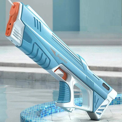 43cm Full Electric Automatic Water Storage Gun Toys Portable Children Summer Beach Outdoor Fight Fantasy Toys for Boys Kids Game Good Vibrations