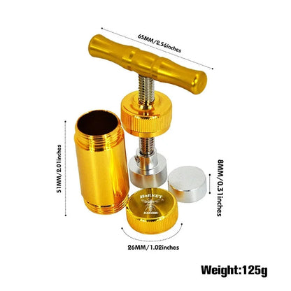 T-shaped Tobacco Herb Press Tobacco Pressing Machine Multi-function Aluminum Alloy Herb Grinder Crusher Cigarette Accessories Good Vibrations Adult Super Store