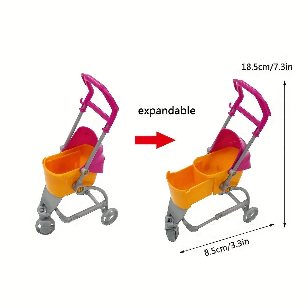 1 Sets Puzzle Toy 30cm Pregnant Big Belly Doll Toy Set Dog Cart Doll Accessories Childbirth Function Set Good Vibrations