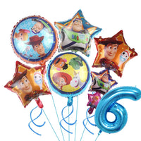 Toy Story Decoration Kids Party Favors Plates Children Girls Birthday Blue Sky White Clouds Balloons Party Supplies Baby Shower Good Vibrations