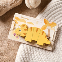 Wooden Animal Threading Toy Baby Finger Fine Sports Toy Cartoon Dinosaur Puzzle Kid Montessori Educational Toy Gift For Children Good Vibrations