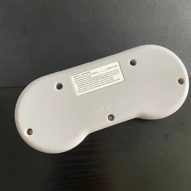 2 Reciever Game Controller Wireless Colorful Button 2.4G Gamepad Joypad Joystick Compatible for SNES Mini PC Windows NS Switch Good Vibrations