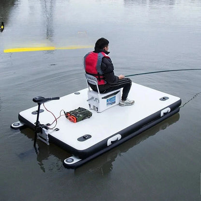 Thickened portable folding inflatable fishing floating platform Luya boat professional fishing platform Good Vibrations