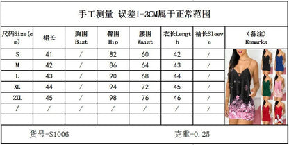 Womens Dresses Summer Fashion Floral Print Asymmetrical Chain Strap Sexy Backless V-Neck Sleeveless Bodycon Mini Dress Sets 2025 Good Vibrations