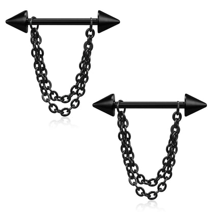 Punk rock sexy black rose nipple ring, body puncture nipple jewelry, women's sexy accessory gift Good Vibrations