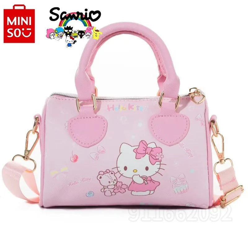 HelloKitty's New Mini Girl Handbag Luxury Brand Fashion Girl Shoulder Bag Cartoon Cute Shoulder Crossbody Bag High Quality Good Vibrations