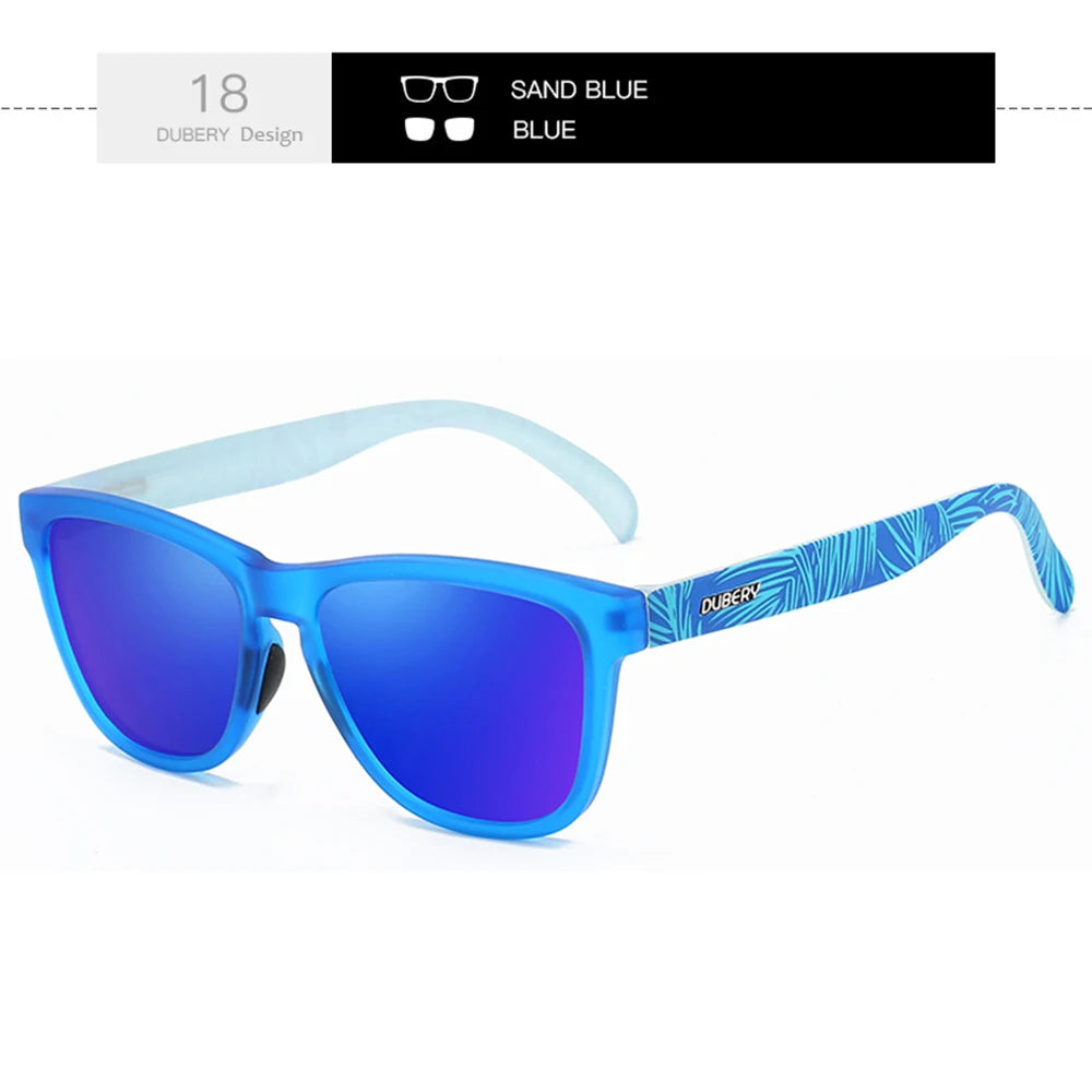 DUBERY Full Rim Polarized Sunglasses For Men And Women 28 Colors Model 550 Good Vibrations