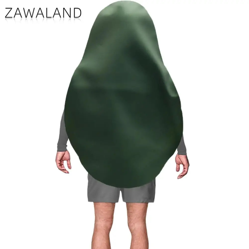 Zawaland Couple Avocado Costume Fruit Food Cosplay Disguise Wear Woman Man Carnival Purim Party Clothes Stage Performance Outfit Good Vibrations