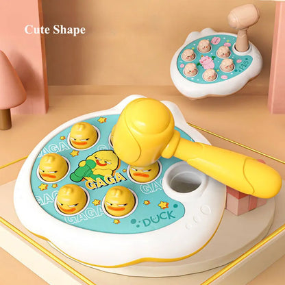 Duck/Frog/Pig Baby Toy Montessori Learning Game Educational Puzzle Gift for 12 24 Months Toddler Boy/Girl with Hammer Good Vibrations