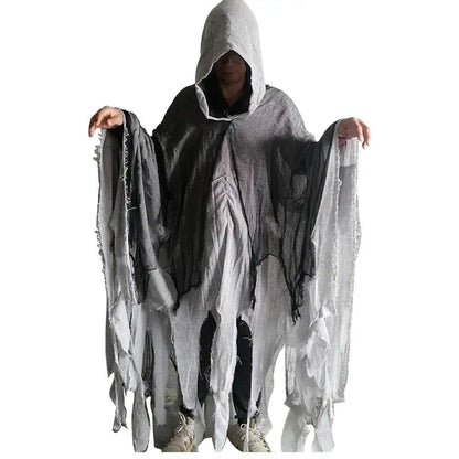 Halloween Cape Unisex Halloween Ghost Dementors Cosplay Costume Horror Dress Up Cape Halloween Horror Costume Cloaks Props Good Vibrations