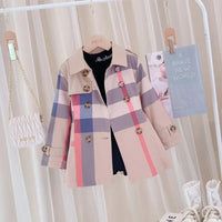 Girls Coat Jacket Cotton Outwear Windbreak 2023 Sweet Spring Autumn Outdoor Teenagers Children's Clothing Good Vibrations