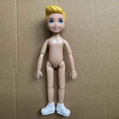 14cm Little Kelly Joints Movable 5-inch Boys Girls Dark Ordinary Skin Naked Body Reborn Bjd 1/12 Toys White Blonde Black Hair Good Vibrations