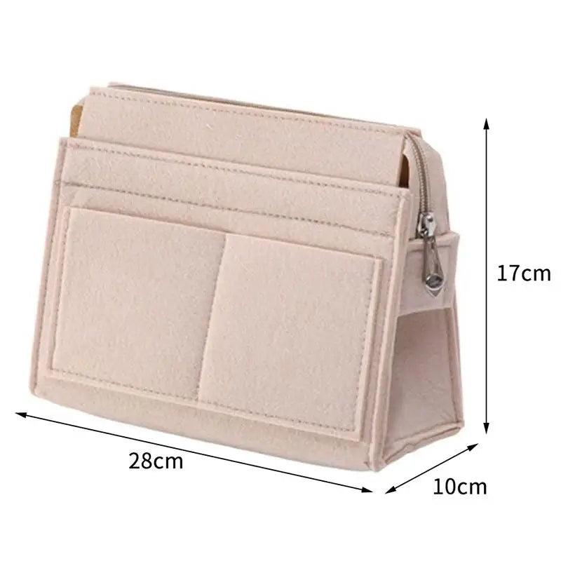 Purse Organizer Insert, Multi-Pocket Felt Bag Organizer For Handbag Tote Bag Purse Organizer Good Vibrations