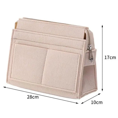 Purse Organizer Insert, Multi-Pocket Felt Bag Organizer For Handbag Tote Bag Purse Organizer Good Vibrations