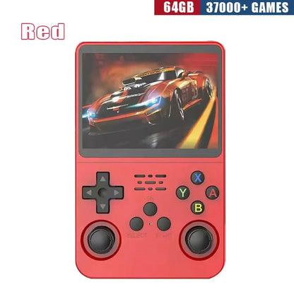 R36S Retro Handheld Game Console - 3.5 Inch IPS Screen, 64GB/128GB/256GB, Portable Gaming Device with Built-in Games Good Vibrations