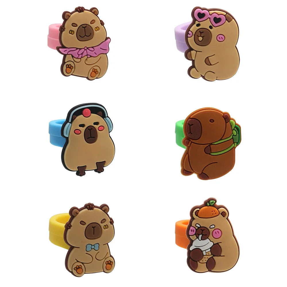 Cartoon Capybara Birthday Party Decoration Disposable Tableware Cup Plate Napkins Tablecloth Banner Baby Shower Party Supplies Good Vibrations