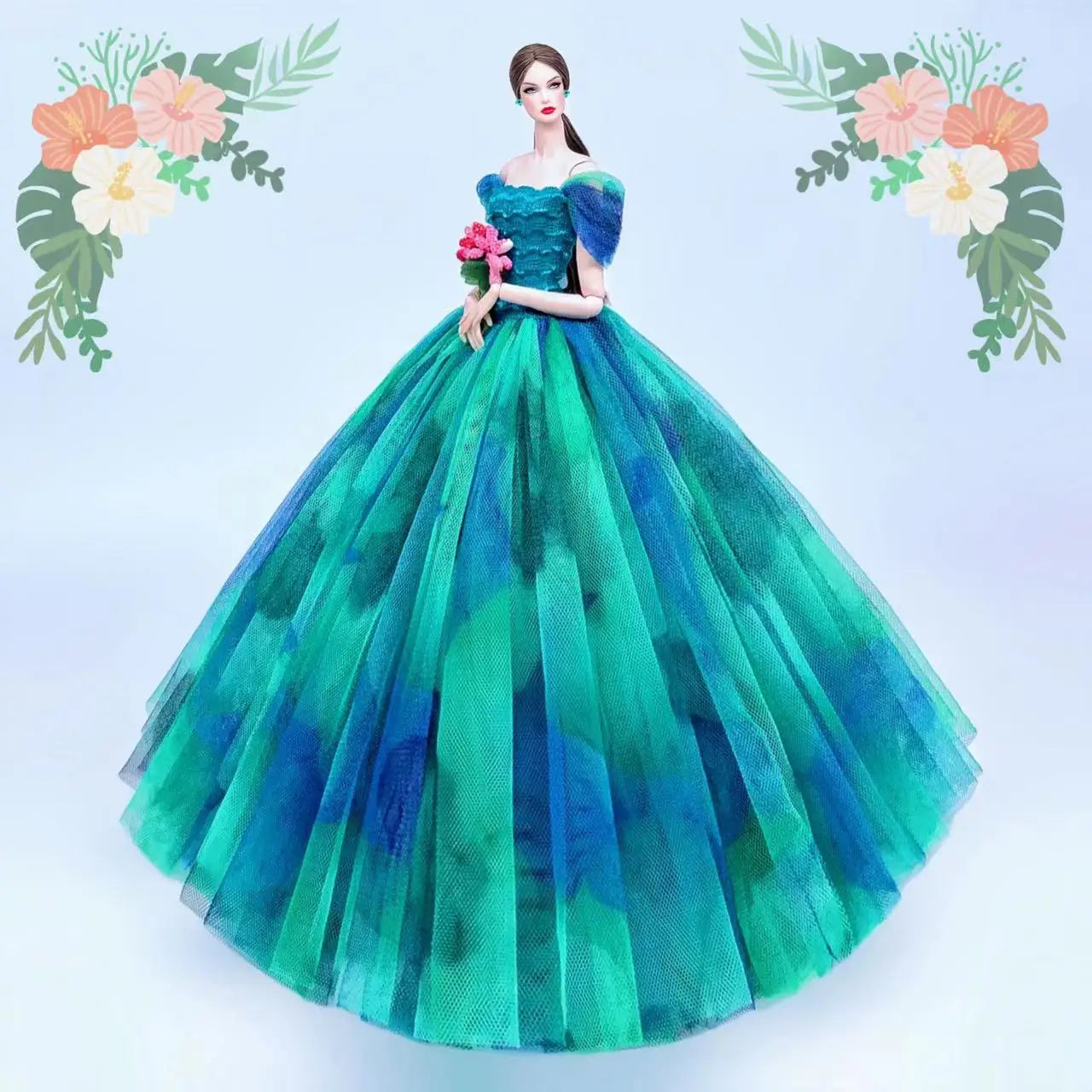 fashion for barbie elegant lady wedding dress for 30cm doll clothes princesa for bjd 1/6 dress long dress accessories Good Vibrations