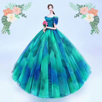 fashion for barbie elegant lady wedding dress for 30cm doll clothes princesa for bjd 1/6 dress long dress accessories Good Vibrations