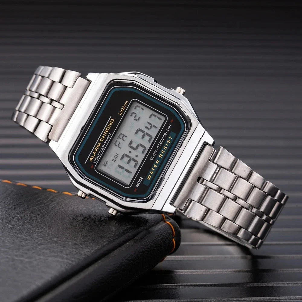 2025 Digital Watches For Men Sports Waterproof Bracelet Clock Gold Electronice LED Wristwatch Women Good Vibrations