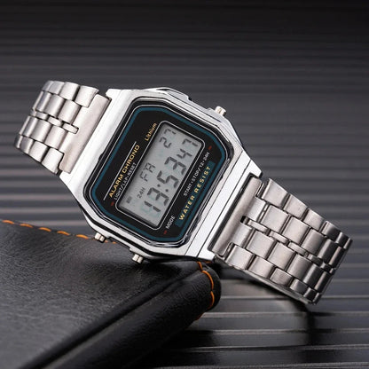 2025 Digital Watches For Men Sports Waterproof Bracelet Clock Gold Electronice LED Wristwatch Women Good Vibrations
