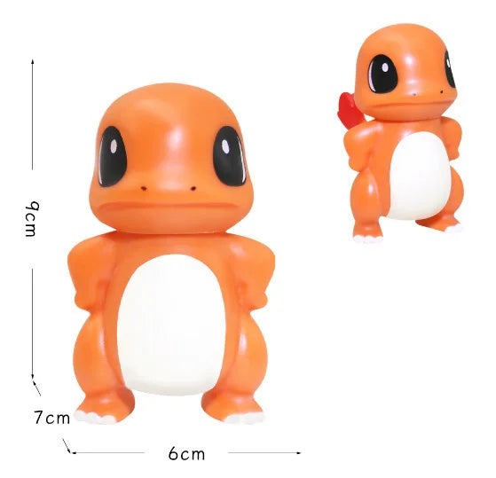 Bulbasaur Squirtle Anime Action Figures PVC Figure Collection Decoration Desk Ornaments Model Toys for ChildrenBirthday Toy Gift Good Vibrations