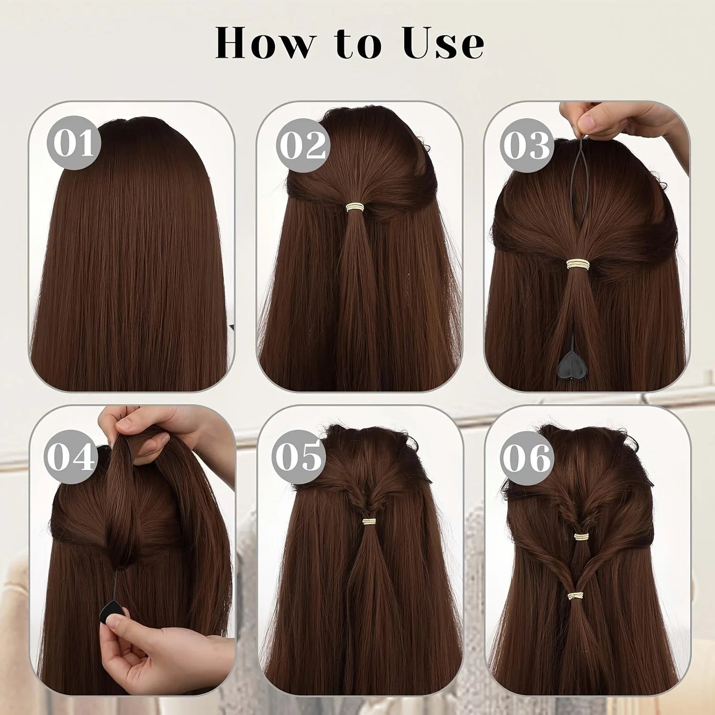 12 hair tail tools, easy-to-use hair accessories, braiding tools, regular hair quality, and hair accessories Good Vibrations