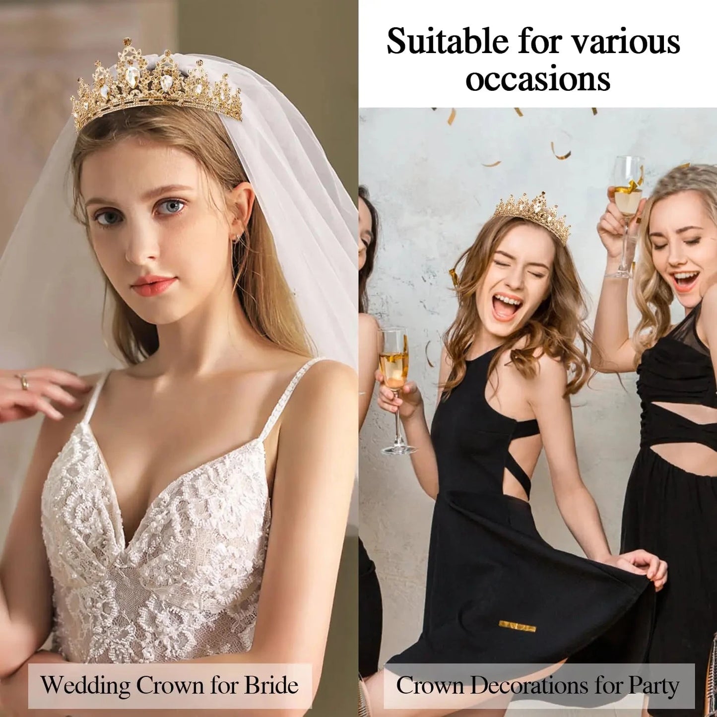 Birthday Crown and Birthday Queen Sash Birthday Girl Princess Birthday Party Decorations Happy Birthday for Party Birthday Gifts Good Vibrations