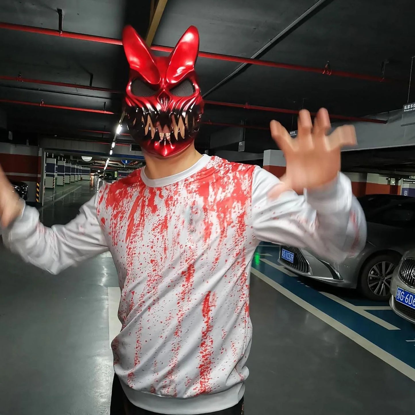 2025 Halloween Mask New Halloween Cosplay Mask Face Rubber Slaughter To Kid Of Darkness Mask Mascaras De LáTex أزياء مخيفة Good Vibrations