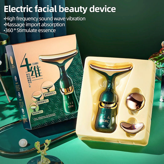 Face Massager 3 In 1 Neck Facial Eye Massage Introducer Microcurrent Skin Rejuvenation Anti Aging Beauty Device Beauty Tools Good Vibrations Adult Super Store