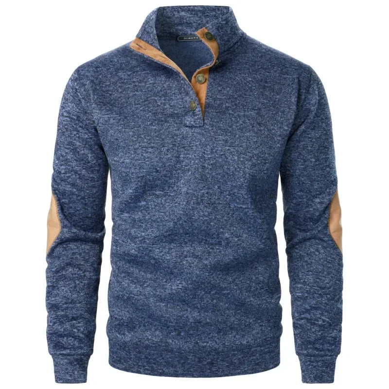 Men's Autumn Spring Stand Collar Long Sleeve Sweatshirts Top Casual Warm Pullover Outdoor Streetwear for Men Sport Riding Coats Good Vibrations