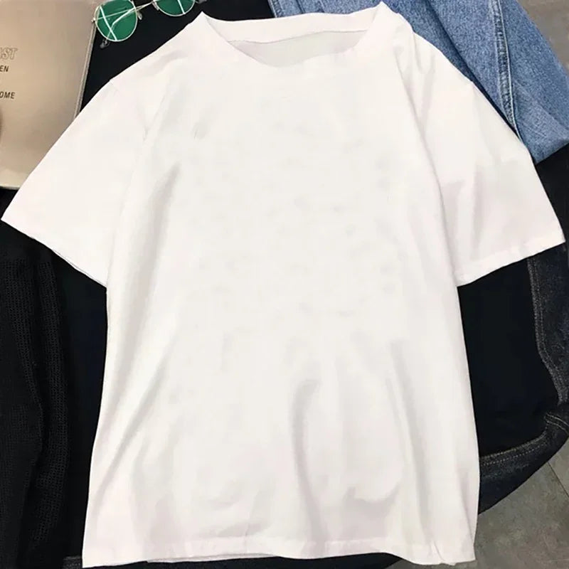 Plus Size Casual T-shirt Women's Plus Ombre Letter Graphic Short Sleeve Round Neck Medium Stretch Top Good Vibrations