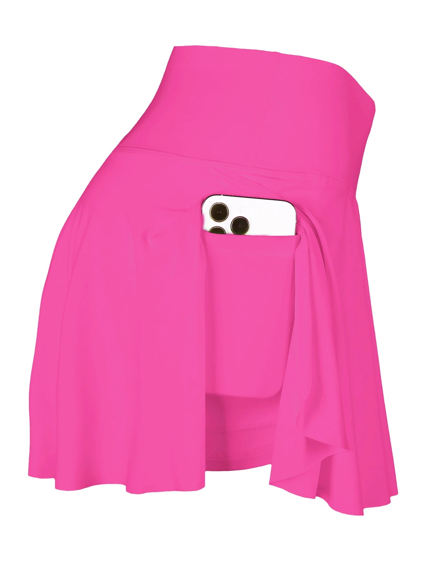 Women's Cross Waist Fake Two Pieces Sports Tennis Pockets Pant Skirt For Workout Fitness Badminton Yoga Fitness Running Marathon Good Vibrations