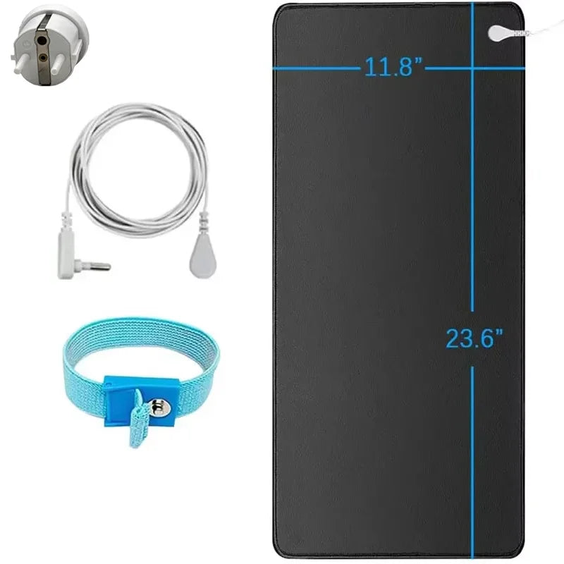 Grounding Mat Earthing Pad PU Grounding Sheet for Sleep Improvement Anxiety Relief Anti Fatigue Body Ground Mat Home Office U Good Vibrations