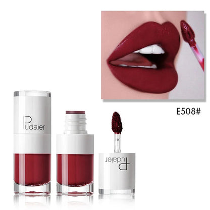1PC Sexy Pink Women's Lipstick 16 Colors Lasting Waterproof Liquid Pencil Matte Liquid Lipsticks Makeups Non-Stick Cup Lip Gloss Good Vibrations