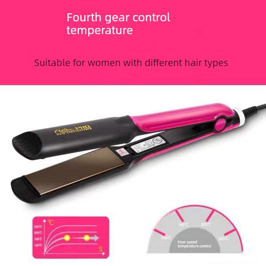 YATENG Ceramic Electric Hair Straightener Corn Stigma Wave Plate Hair Straightener Hair Curler Hair Curler and Straightener Dual-Use Inner Buckle Straightening Does Not Hurt Hair Good Vibrations