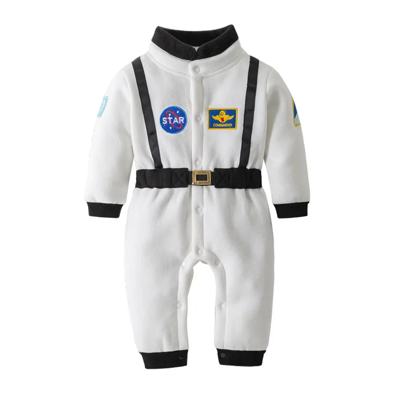 New Astronaut Costume for Baby Boy 1 Year Old Toddler Infant Birthday Theme Party Cosplay Space Suit Newborn Photography Romper Good Vibrations