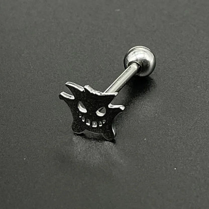 316L Titanium Steel Cute Tongue Rings Women Piercing Tongue Barbells Piercing Jewelry Ear Studs Septum Piercing Good Vibrations