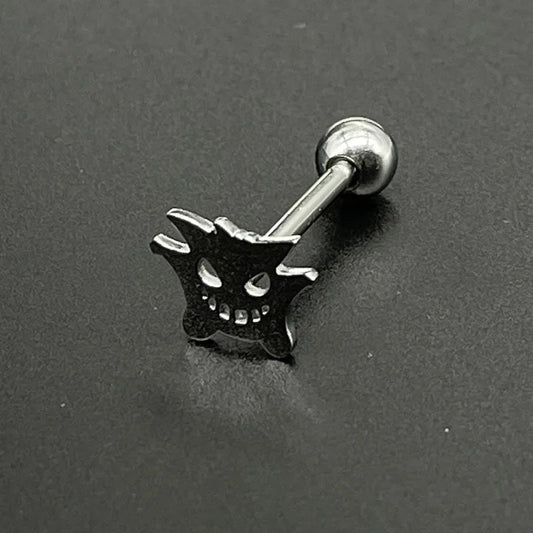 316L Titanium Steel Cute Tongue Rings Women Piercing Tongue Barbells Piercing Jewelry Ear Studs Septum Piercing Good Vibrations